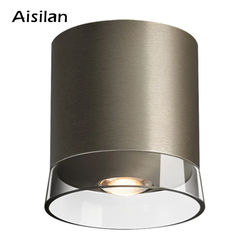 

Aisilan LED Surface Mounted Downlight Double Lens Aluminum Ceiling Spot Light with High CRI 97 for Living Room Hallway Bedroom