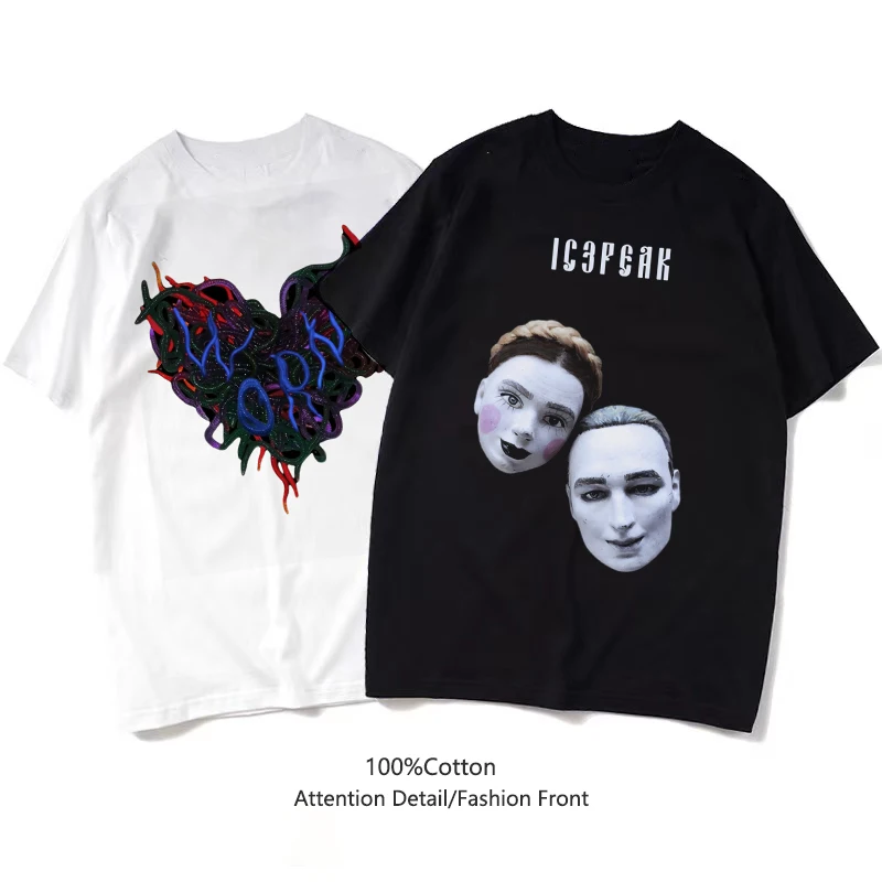 Футболка Мужская/женская с принтом, хлопок, Повседневная модная рубашка в стиле хип-хоп, с коротким рукавом, для фанатов Русского клуба Ic3peak, на лето 
Футболка Мужская/женская с принтом, хлопок, Повседневная модная рубашка в стиле хип-хоп, с коротким рукавом, для фанатов Русского клуба Ic3peak, на лето