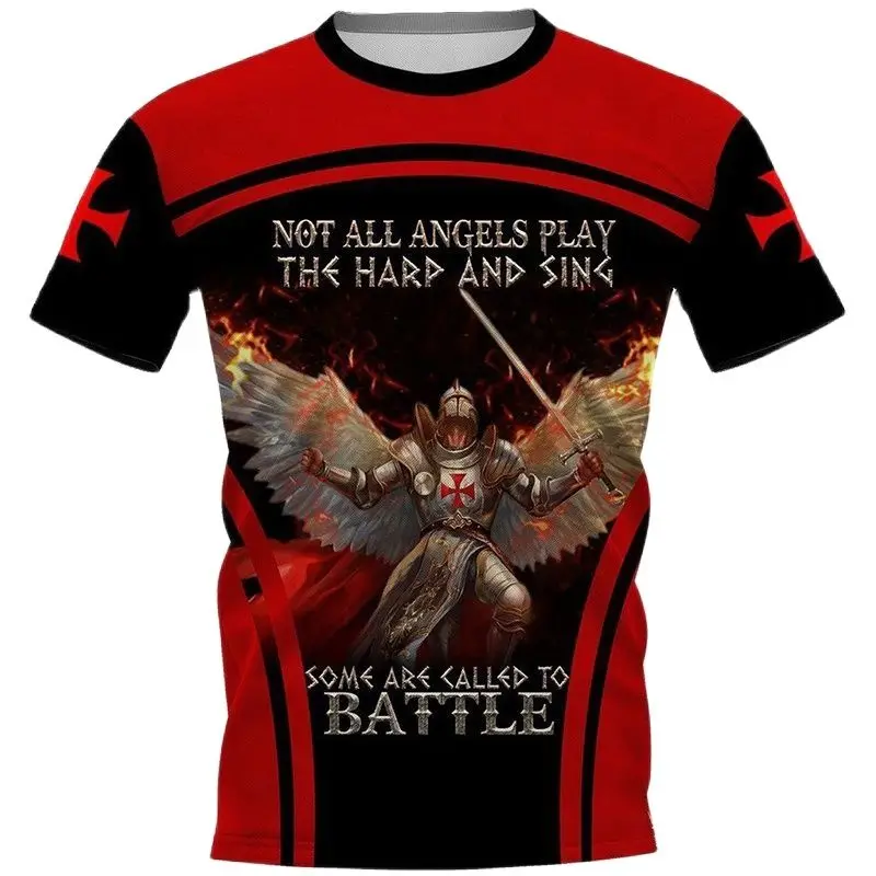 Knights Templar 3D Harajuku Print Four Seasons Popular Sell Men's Personality Street Hip Hop Short Sleeve Round Neck T-Shirt Top
Knights Templar 3D Harajuku Print Four Seasons Popular Sell Men's Personality Street Hip Hop Short Sleeve Round Neck T-Shirt Top