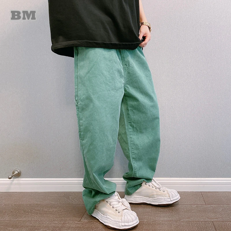 Spring Autumn Fashion Streetwear Green Loose Trendy Straight Cargo Pants Men Clothing Harajuku Casual Skateboard Trousers Male
Spring Autumn Fashion Streetwear Green Loose Trendy Straight Cargo Pants Men Clothing Harajuku Casual Skateboard Trousers Male