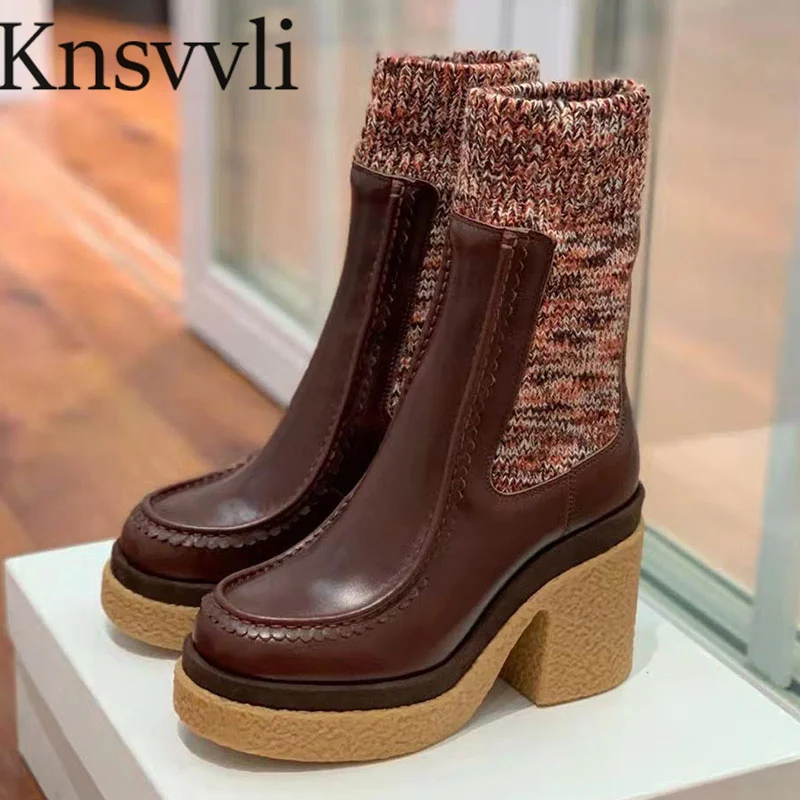 New Platform High Heels Western Boots Women Cotton Fabric Patchwork Basic Boots Ladies Round Toe Square Heels Ankles Boots Woman
New Platform High Heels Western Boots Women Cotton Fabric Patchwork Basic Boots Ladies Round Toe Square Heels Ankles Boots Woman