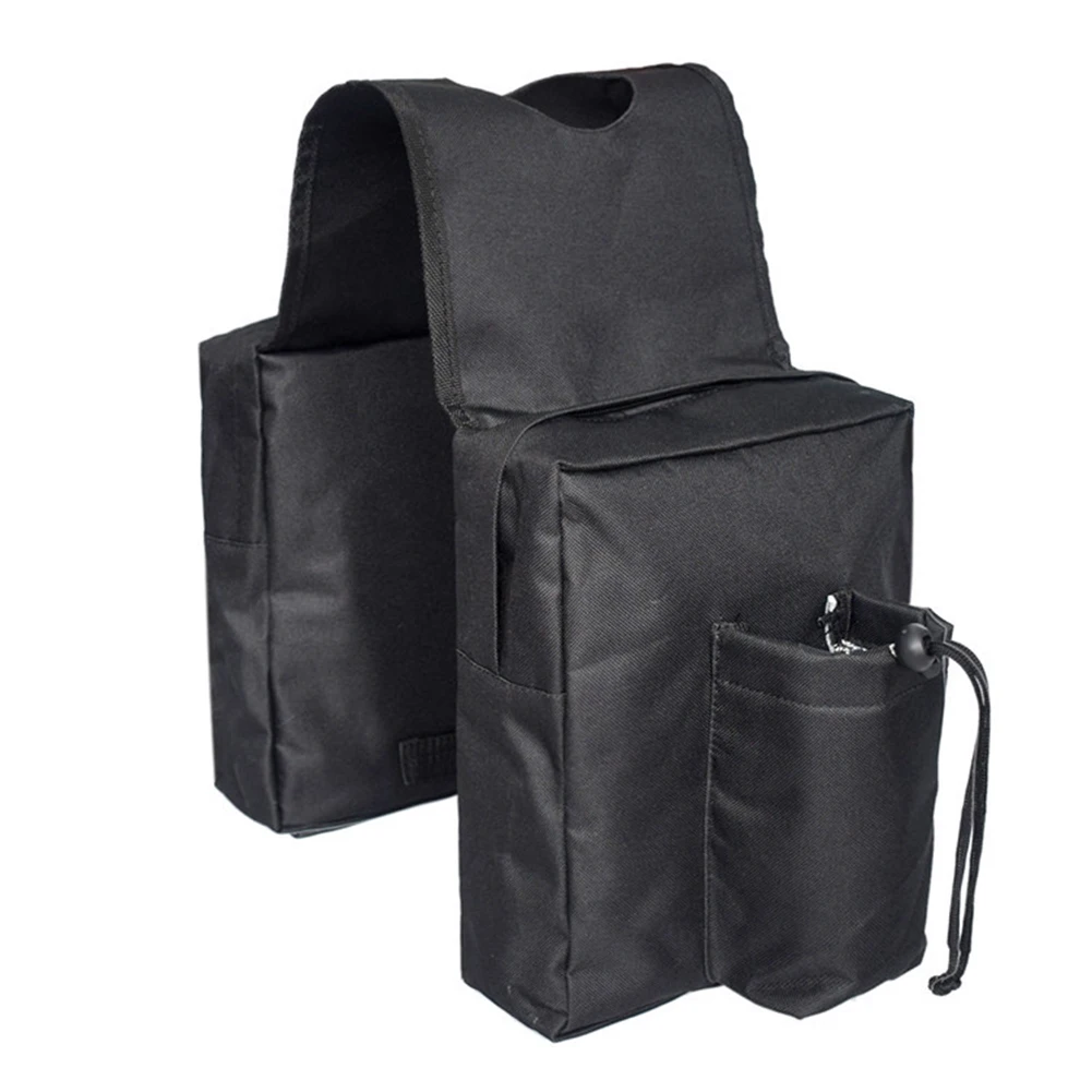 

Black Oxford Cloth ATV Tank Bag Saddlebag Mobile Fuel Tank Cup Holder For Polaris Dirt Bike Skidoo Sleek and Functional Design