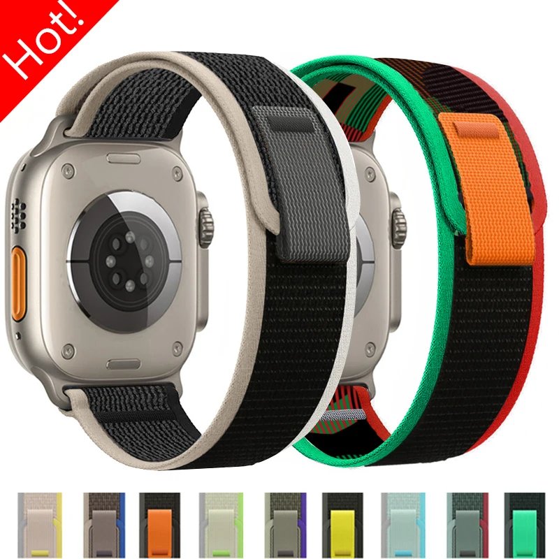 Strap for Apple Watch 8 Ultra Band 49mm 44mm 42mm Nylon Correa Bracelet IWatch Series 7 6 5 4 3 SE 40mm 45mm 41mm 38
Strap for Apple Watch 8 Ultra Band 49mm 44mm 42mm Nylon Correa Bracelet IWatch Series 7 6 5 4 3 SE 40mm 45mm 41mm 38