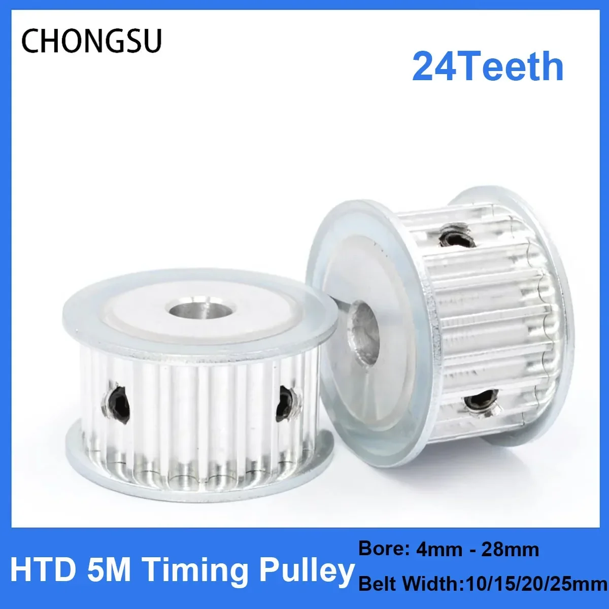 HTD 5M 24T Зубчатый шкив 24 зуба 5M-24T Ширина 11/16/21/27 мм Зубчатые ременные шкивы 4 мм-28 мм Диаметр 5 мм Шаг Синхронный ременный шкив
HTD 5M 24T Зубчатый шкив 24 зуба 5M-24T Ширина 11/16/21/27 мм Зубчатые ременные шкивы 4 мм-28 мм Диаметр 5 мм Шаг Синхронный ременный шкив