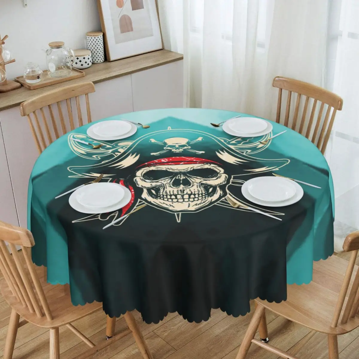 Classic Pirate Skull Round Tablecloths 60 Inches Anime Manga Table Cover for Wedding Table Cloth
Classic Pirate Skull Round Tablecloths 60 Inches Anime Manga Table Cover for Wedding Table Cloth