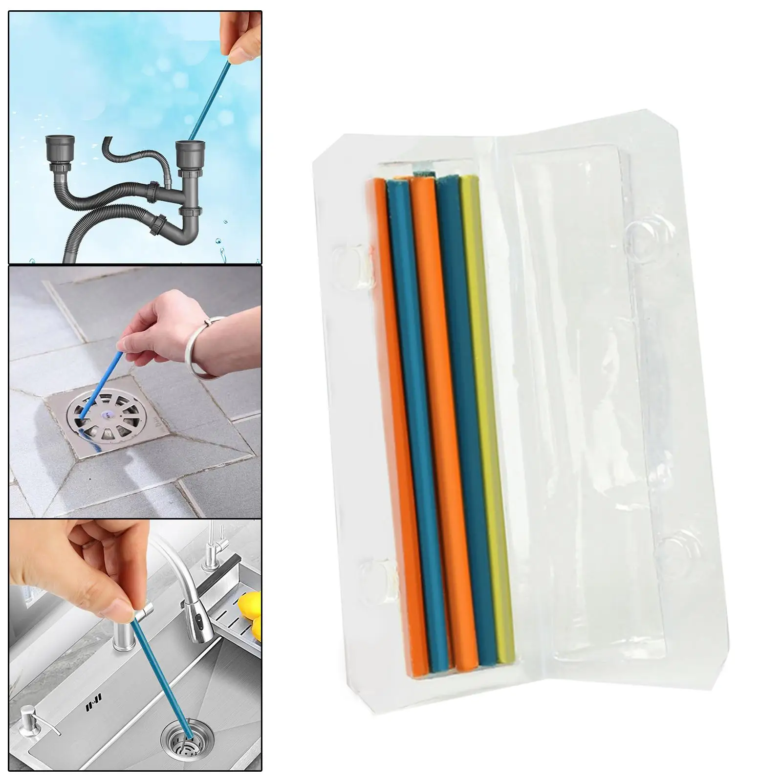 Drain Cleaner Sticks Preventing Clogs Sink Sewer Cleaners Drain Sink Pipe Cleaning Sticks for Washbasin Restaurant
Drain Cleaner Sticks Preventing Clogs Sink Sewer Cleaners Drain Sink Pipe Cleaning Sticks for Washbasin Restaurant