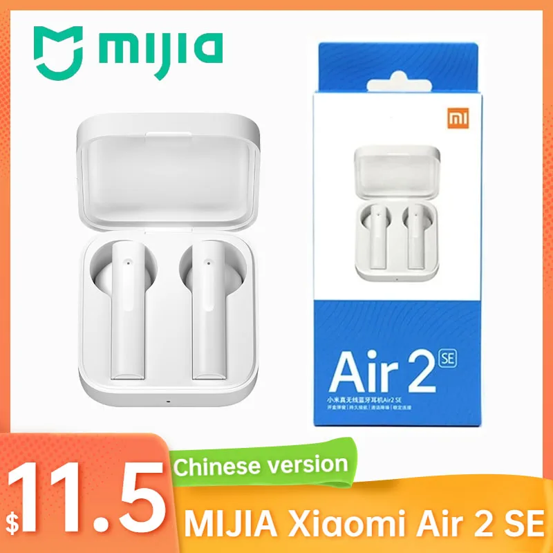 

MIJIA Xiaomi Air 2 SE TWS Bluetooth Headsets 5.0 Mi True Wireless Headphones Automatic Pairing Link Earbuds with Charging Case