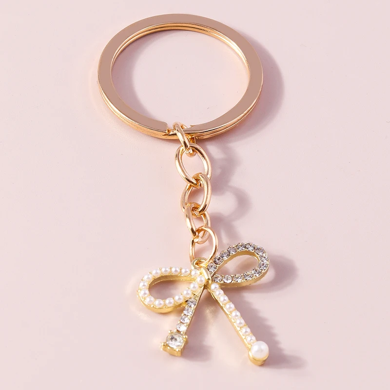 Fashion Crystal Bowknot Charms Keychains for Women Men Car Key Handbag Pendants Keyrings DIY Jewelry Accessories 
Fashion Crystal Bowknot Charms Keychains for Women Men Car Key Handbag Pendants Keyrings DIY Jewelry Accessories