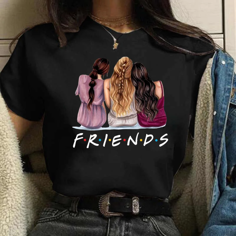 Fashion Friends T Shirts Funny Cartoon T Shirt Women Graphic Friends Harajuku T-shirt Korean Style Tshirt Vintage Top Female
Fashion Friends T Shirts Funny Cartoon T Shirt Women Graphic Friends Harajuku T-shirt Korean Style Tshirt Vintage Top Female