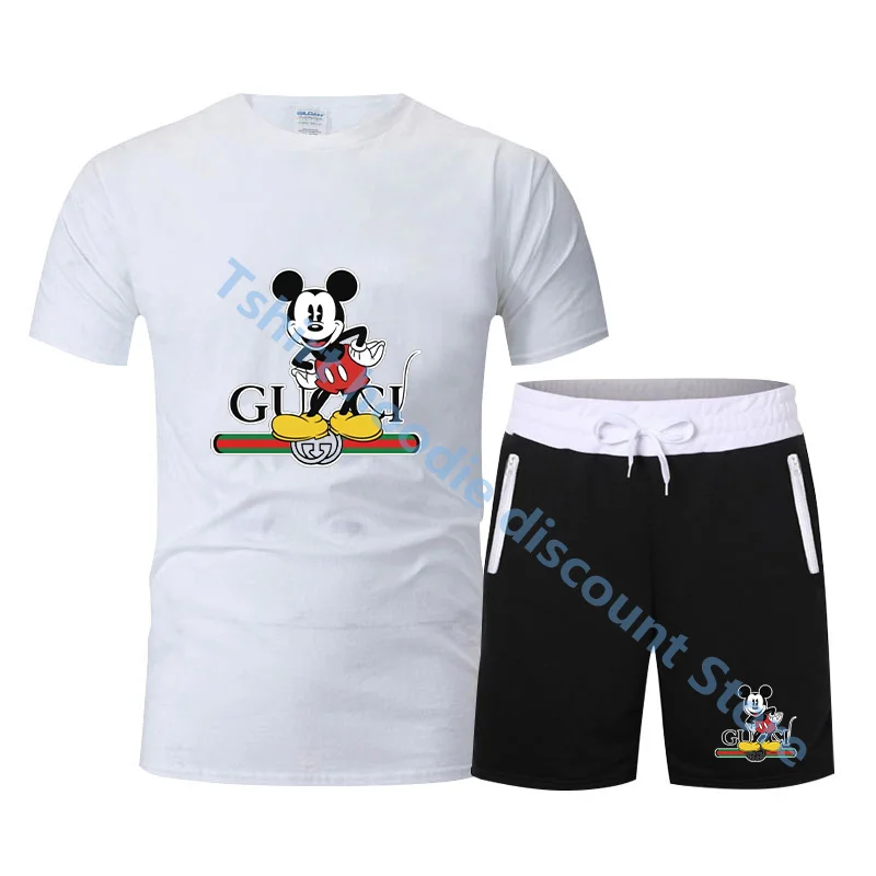 Spring Summer Disney Fashion Women Clothing Mickey Mouse Graphic Cotton Printing Oversized T-shirt+Shorts Men's Sets tracksuit
Spring Summer Disney Fashion Women Clothing Mickey Mouse Graphic Cotton Printing Oversized T-shirt+Shorts Men's Sets tracksuit