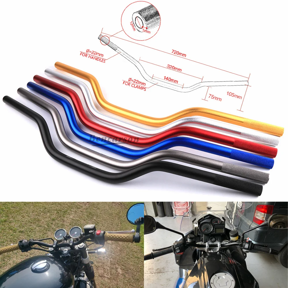 22mm Universal Motorcycle CNC Handlebar Motorbike Aluminum Alloy Motocross Scooter Steering Wheel Anti-rust Handle Bar 7/8''
22mm Universal Motorcycle CNC Handlebar Motorbike Aluminum Alloy Motocross Scooter Steering Wheel Anti-rust Handle Bar 7/8''