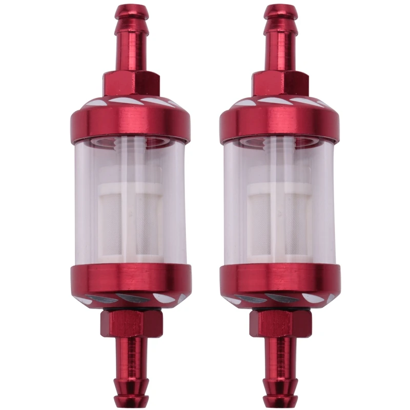 2X Aluminum Alloy Glass Motorcycle Gas Fuel Gasoline Oil Filter Moto Accessories For Atv Dirt Pit Bike Motocross Red
2X Aluminum Alloy Glass Motorcycle Gas Fuel Gasoline Oil Filter Moto Accessories For Atv Dirt Pit Bike Motocross Red