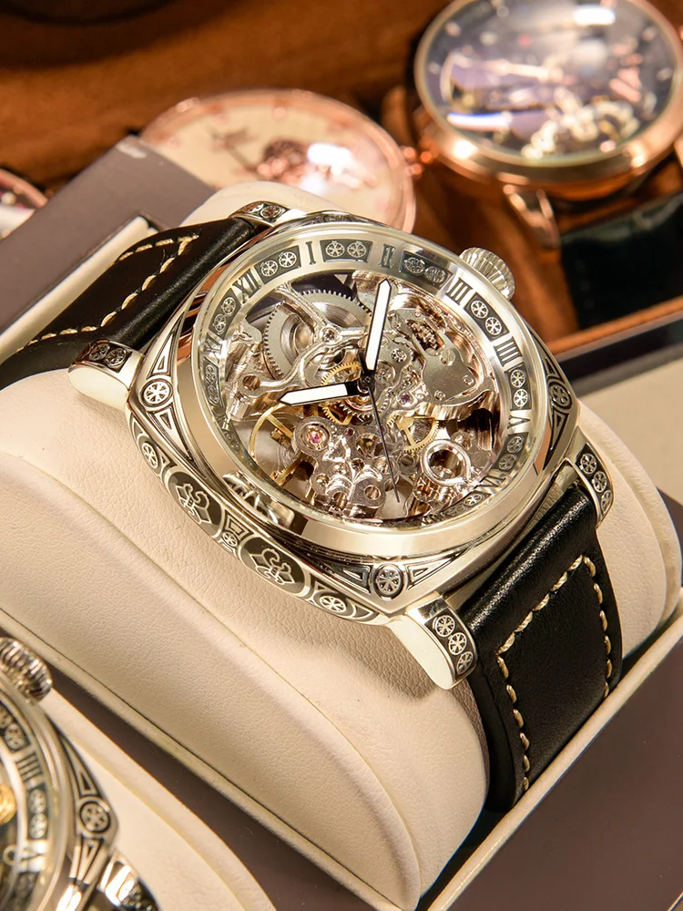 Authentic Brand Carved Watches Fully Automatic men watches Hollowed Seagull Mechanical Watches luxury MAN WATCH Reloj Hombre
Authentic Brand Carved Watches Fully Automatic men watches Hollowed Seagull Mechanical Watches luxury MAN WATCH Reloj Hombre