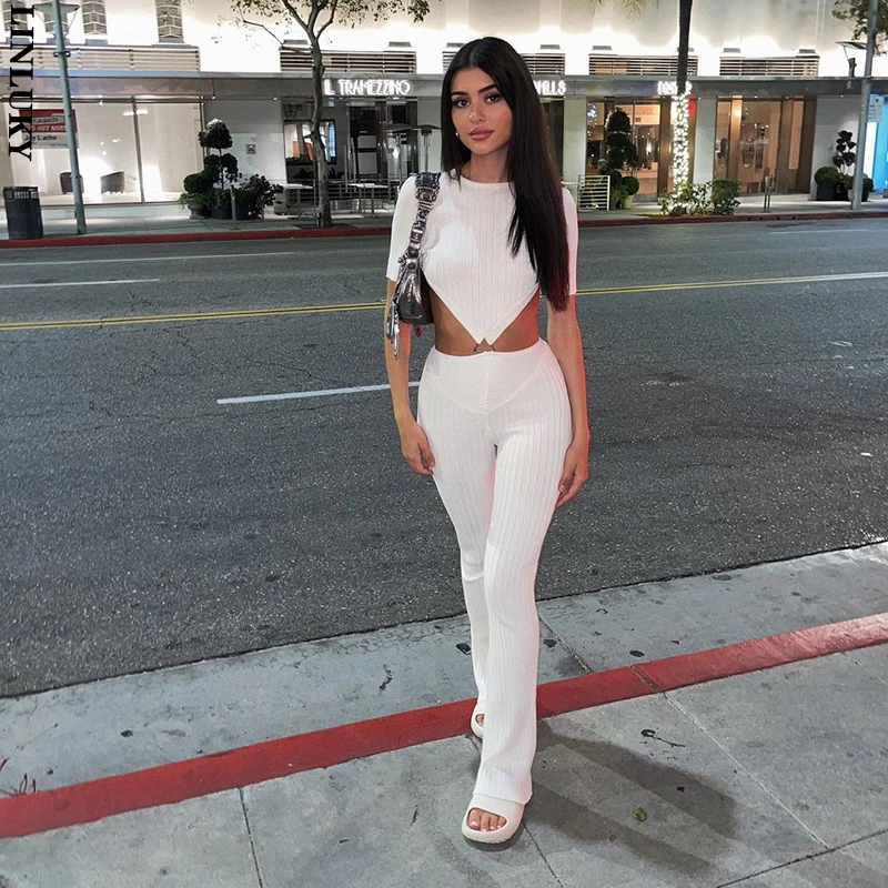 Autumn New Short-sleeved Backless One Piece Bodycon Jumpsuits For Women T-shirt Slim Casual Trousers Fashion Set
Autumn New Short-sleeved Backless One Piece Bodycon Jumpsuits For Women T-shirt Slim Casual Trousers Fashion Set
