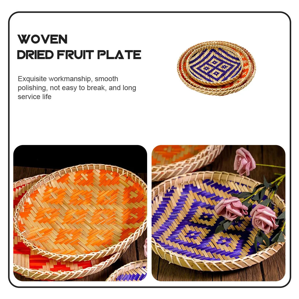 Бамбуковый плетеный поднос, плетеная корзина для еды, Круглый бамбуковый поднос, плетеный поднос
Бамбуковый плетеный поднос, плетеная корзина для еды, Круглый бамбуковый поднос, плетеный поднос