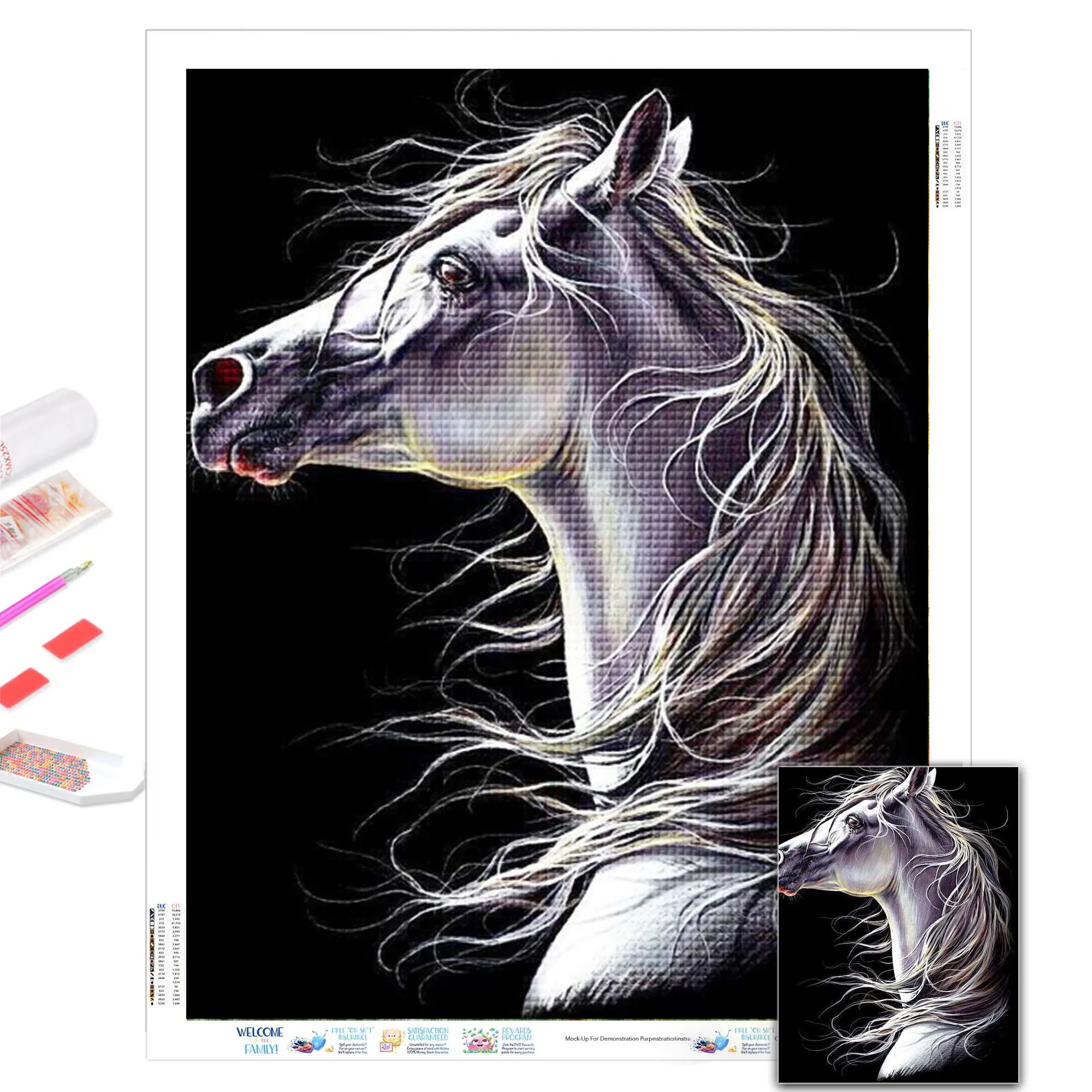 Full Square Diamond Embroidery Horse Beaded Art Diamond Painting Animal Picture Of Rhinestones Mosaic Kits Home Decor
Full Square Diamond Embroidery Horse Beaded Art Diamond Painting Animal Picture Of Rhinestones Mosaic Kits Home Decor