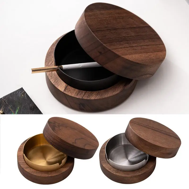 Ashtray With Lid Walnut Ash Bowl With Cover Detachable Outdoor Cigarette Tray Holder For Home Bedroom Office Tabletop Decoration
Ashtray With Lid Walnut Ash Bowl With Cover Detachable Outdoor Cigarette Tray Holder For Home Bedroom Office Tabletop Decoration