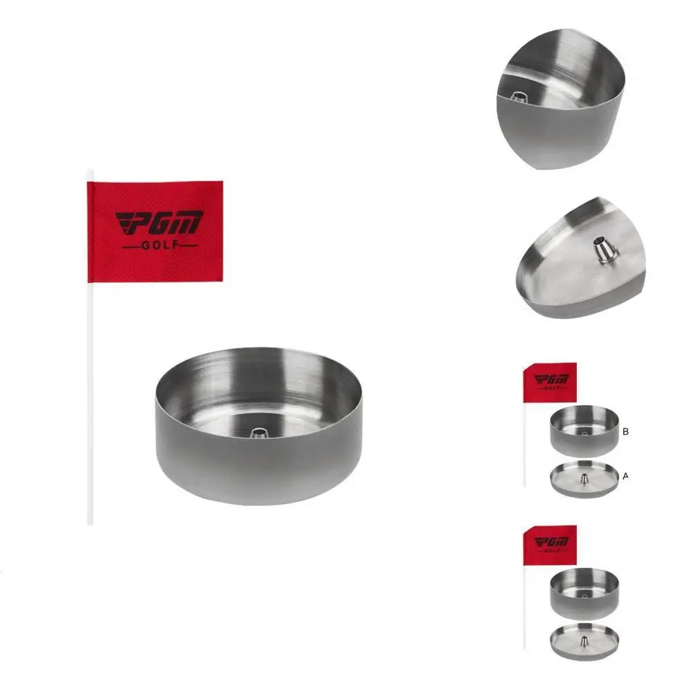 Stainless Steel 1 Set Useful Reusable Sturdy Golf Hole Cups Durable Golf Cups Drain Holes for Yard 
Stainless Steel 1 Set Useful Reusable Sturdy Golf Hole Cups Durable Golf Cups Drain Holes for Yard