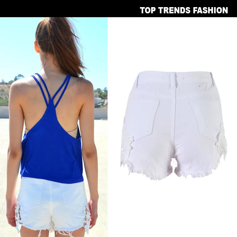 Fashion Beach White Hole Lace Fitness New Jean Mujer Shorts Women Casual Denim Summer Short BOHO Sexy High Waist Femme Feminino
Fashion Beach White Hole Lace Fitness New Jean Mujer Shorts Women Casual Denim Summer Short BOHO Sexy High Waist Femme Feminino