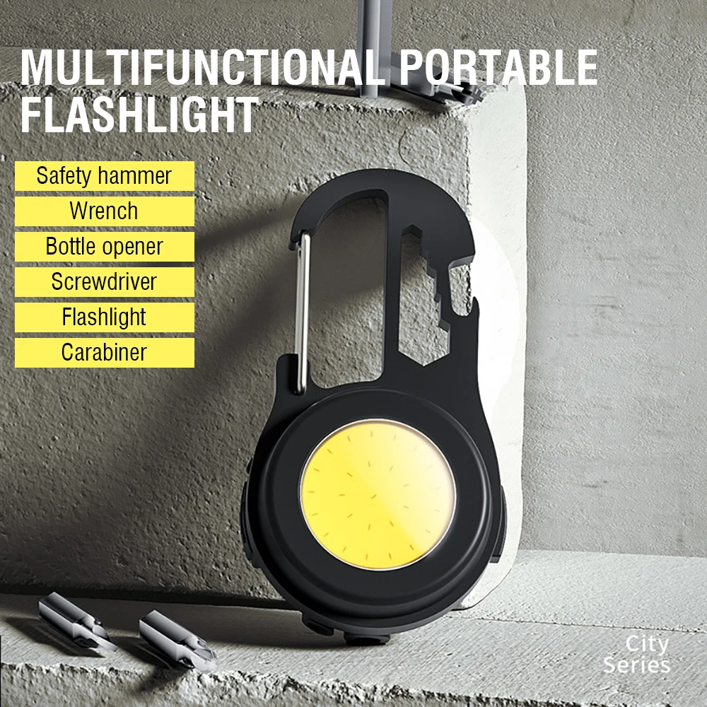 Multifunctional Mini Small Flashlight Portable COB Keychain Light USB Charging Outdoor Camping Emergency LED Work Light
Multifunctional Mini Small Flashlight Portable COB Keychain Light USB Charging Outdoor Camping Emergency LED Work Light