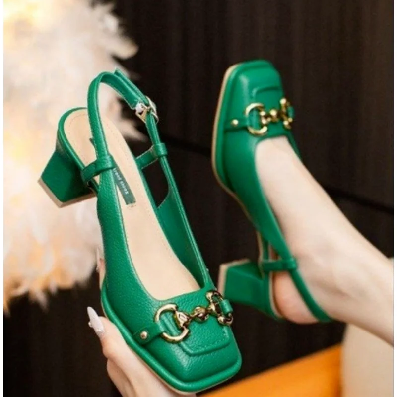 The New Summer Edition Of 2022 Women's Pure Color High-Heeled Shoes With Horseback Buckle Casual Fashion And All-Match Women
The New Summer Edition Of 2022 Women's Pure Color High-Heeled Shoes With Horseback Buckle Casual Fashion And All-Match Women