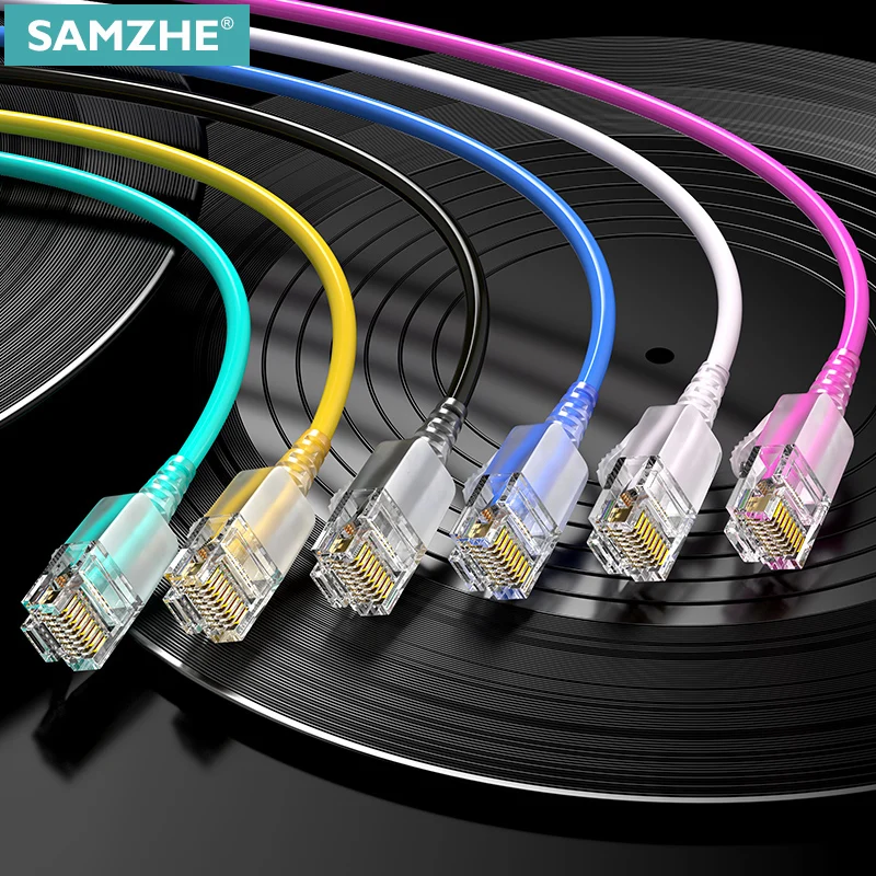 2556 Samzhe Cat6 Ethernet Kabel Kat 6A 10Gbps Netwerk Kabel Slanke Lan Kabel Voor Router RJ45 Laptop Tv Box Netwerk kabel
2556 Samzhe Cat6 Ethernet Kabel Kat 6A 10Gbps Netwerk Kabel Slanke Lan Kabel Voor Router RJ45 Laptop Tv Box Netwerk kabel