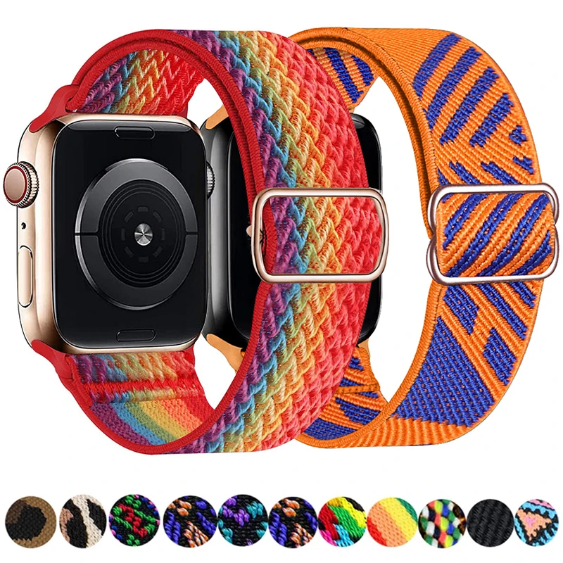 Scrunchie Strap for Apple Watch Band 49mm 44mm 40mm 38mm 42mm Elastic Nylon Bracelet iWatch series Ultra 3 5 6 se 7 8 45mm 41mm
Scrunchie Strap for Apple Watch Band 49mm 44mm 40mm 38mm 42mm Elastic Nylon Bracelet iWatch series Ultra 3 5 6 se 7 8 45mm 41mm