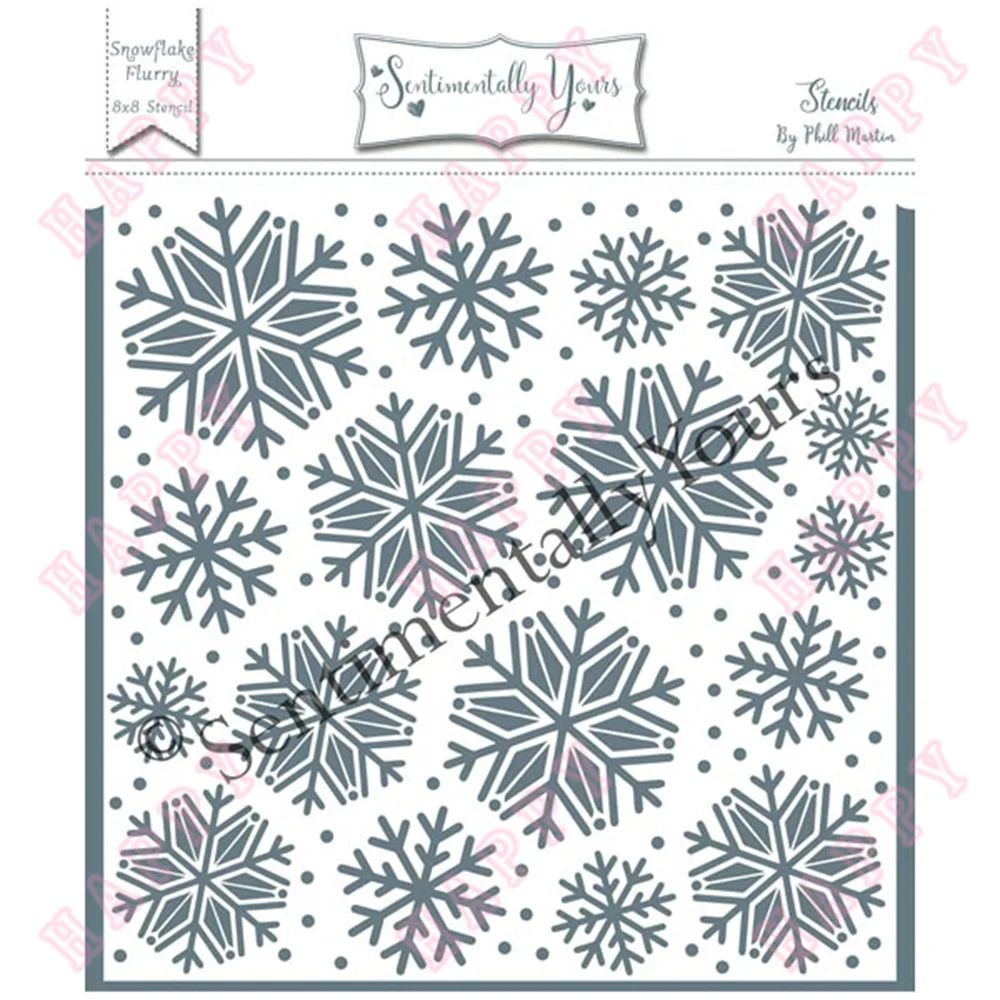 Plastic Stencils Christmas Snowflake Flurry Background DIY Layer Painting Scrapbook Coloring Embossing Album Decorative Template
Plastic Stencils Christmas Snowflake Flurry Background DIY Layer Painting Scrapbook Coloring Embossing Album Decorative Template