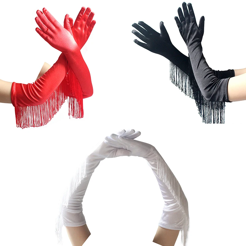 Dress Accessory Stretchy Long Fringe Gloves Banquet Cocktail Party Opera Mitten Women Sexy Satin Gloves Adult Costume Gloves
Dress Accessory Stretchy Long Fringe Gloves Banquet Cocktail Party Opera Mitten Women Sexy Satin Gloves Adult Costume Gloves