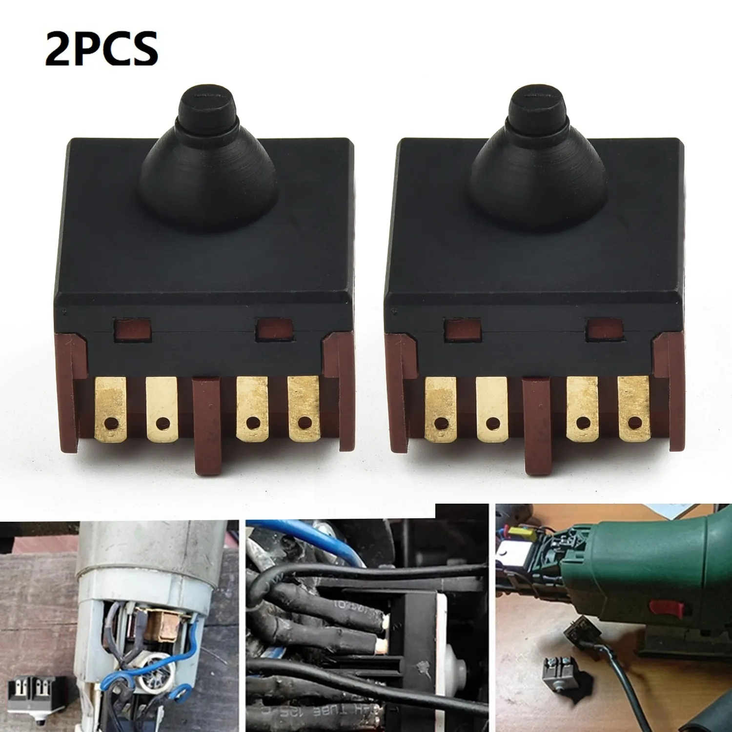2pcs Angle Grinder Switch 2.5X2.5cm Push Button Switch For 100mm 4inch Angle Grinder Polisher Accessory Power Tools Replacement
2pcs Angle Grinder Switch 2.5X2.5cm Push Button Switch For 100mm 4inch Angle Grinder Polisher Accessory Power Tools Replacement