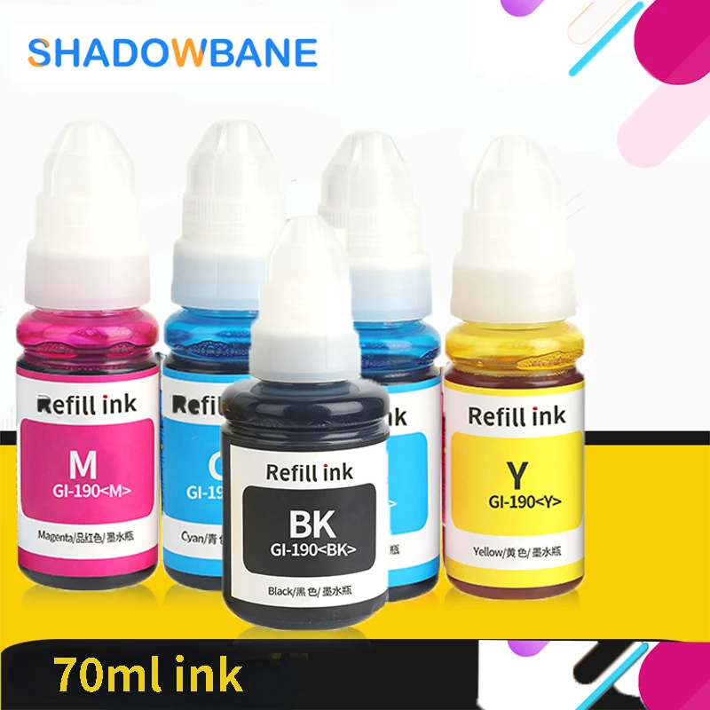 Refill Dye Ink for Canon Pixma G3100 2100 4000 2800 GI-490 GI-790 GI-190 Desktop Dye Ink for Canon Inkjet Printer 4 Colors 
Refill Dye Ink for Canon Pixma G3100 2100 4000 2800 GI-490 GI-790 GI-190 Desktop Dye Ink for Canon Inkjet Printer 4 Colors