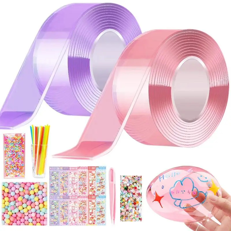 Blowing Bubble Tape Magical DIY Bubble Nano Toy Portable And Reusable Doodle Creativity DIY Craft Toy For School Home Travel And
Blowing Bubble Tape Magical DIY Bubble Nano Toy Portable And Reusable Doodle Creativity DIY Craft Toy For School Home Travel And