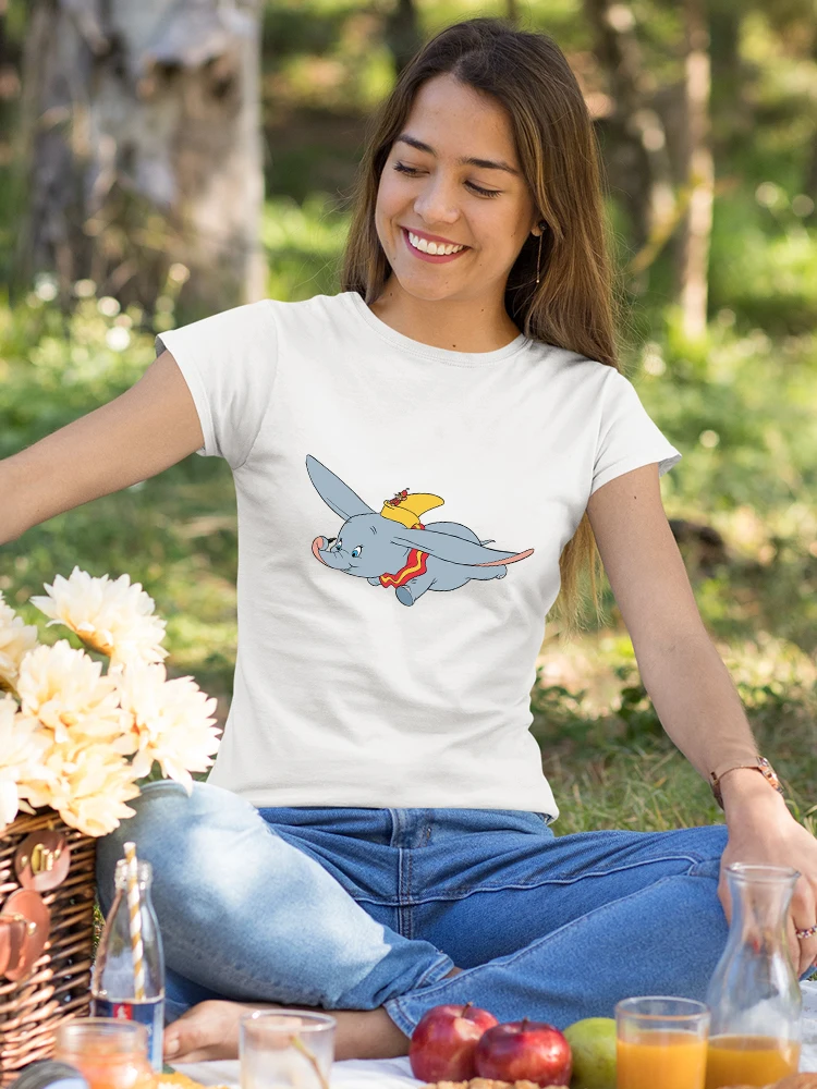 Disney Dumbo Fly Women T-shirt Short Sleeve Fashion Harajuku Summer Tops Basic Casual Shirt Versatile Comfy Female Clothes
Disney Dumbo Fly Women T-shirt Short Sleeve Fashion Harajuku Summer Tops Basic Casual Shirt Versatile Comfy Female Clothes