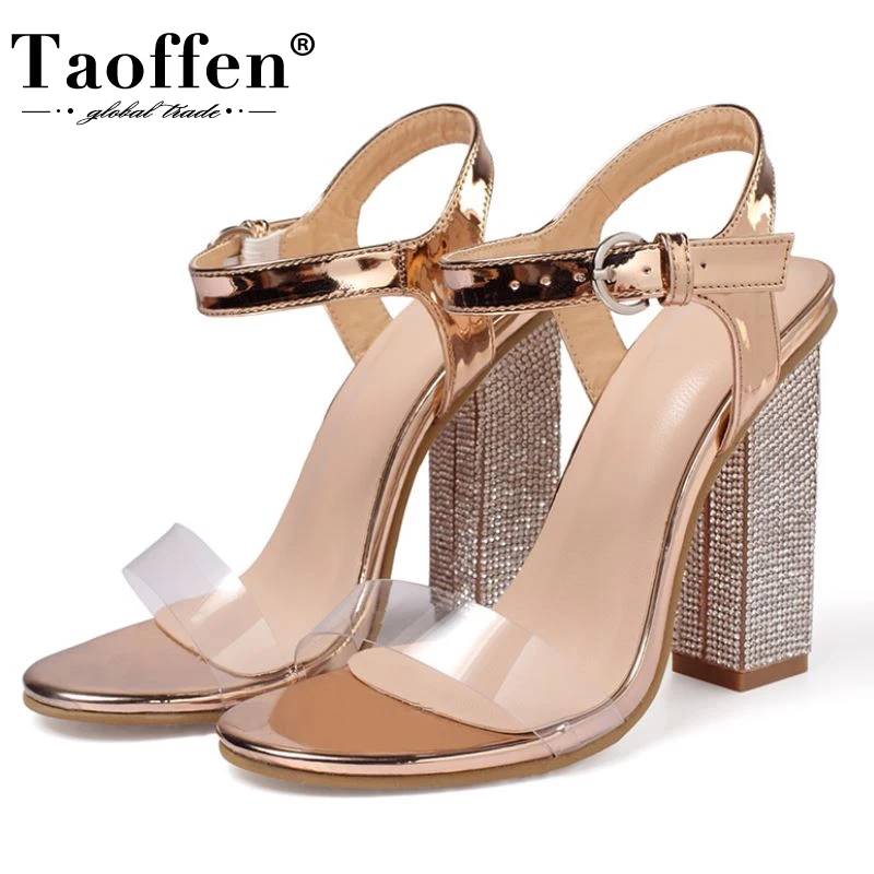 Taoffen 2022 Size 35-42 Woman High Heel Sandals Square Heel Shiny Pvc Summer Shoes Ladies Party Club Ins Female Footwear
Taoffen 2022 Size 35-42 Woman High Heel Sandals Square Heel Shiny Pvc Summer Shoes Ladies Party Club Ins Female Footwear