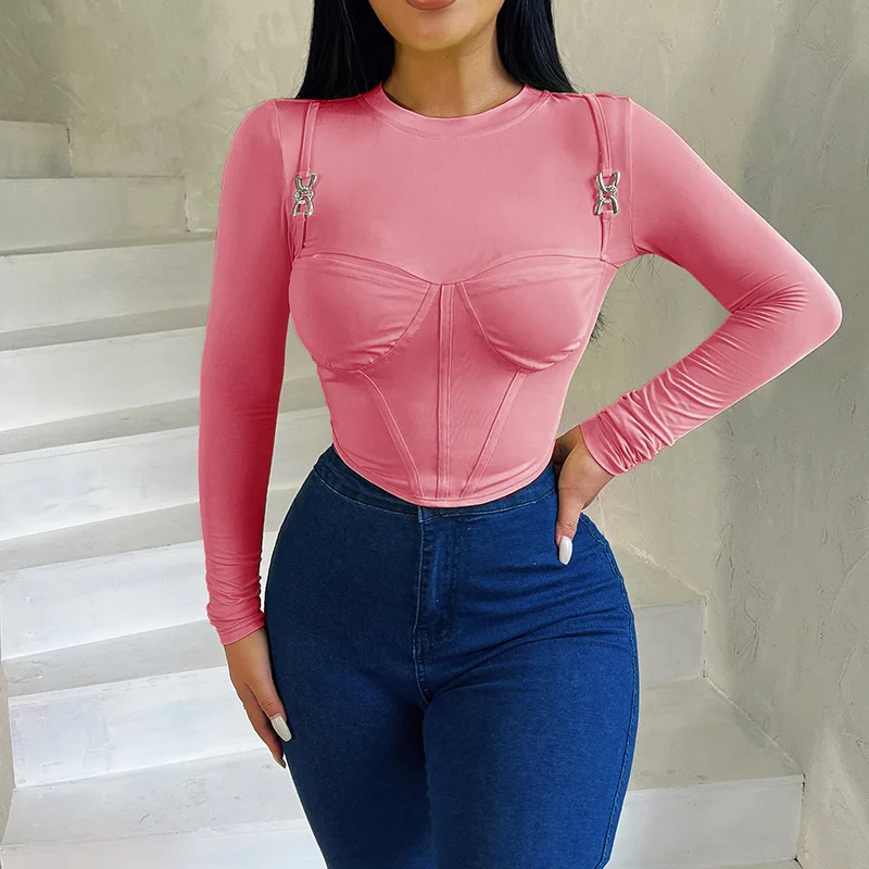 Crop Tops Autumn Sexy Strapless Tube Party Long Sleeve Bustier Tank Top Women Solid Halter Tee Satin Corset Party Street Y2k Top
Crop Tops Autumn Sexy Strapless Tube Party Long Sleeve Bustier Tank Top Women Solid Halter Tee Satin Corset Party Street Y2k Top