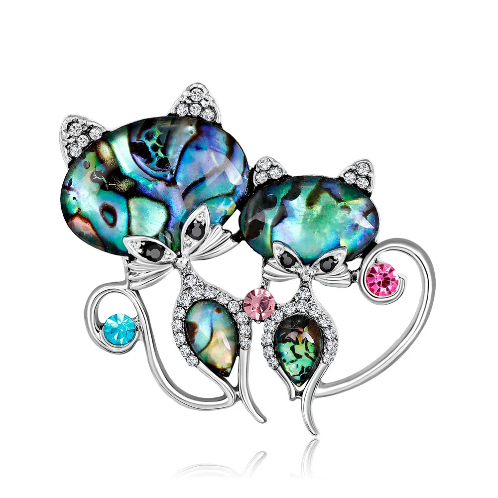 Natural Abalone Shell Brooches Sexy Cat Rhinestone Brooch for Women Elegant Corsage Badge Pin Banquet Weddings Jewelry Gifts
Natural Abalone Shell Brooches Sexy Cat Rhinestone Brooch for Women Elegant Corsage Badge Pin Banquet Weddings Jewelry Gifts
