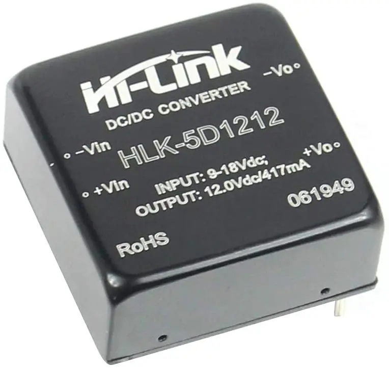 9-18V Input to 5W 12V 420mA DC to DC Converter Module for Circuit Protection 5D1212
9-18V Input to 5W 12V 420mA DC to DC Converter Module for Circuit Protection 5D1212