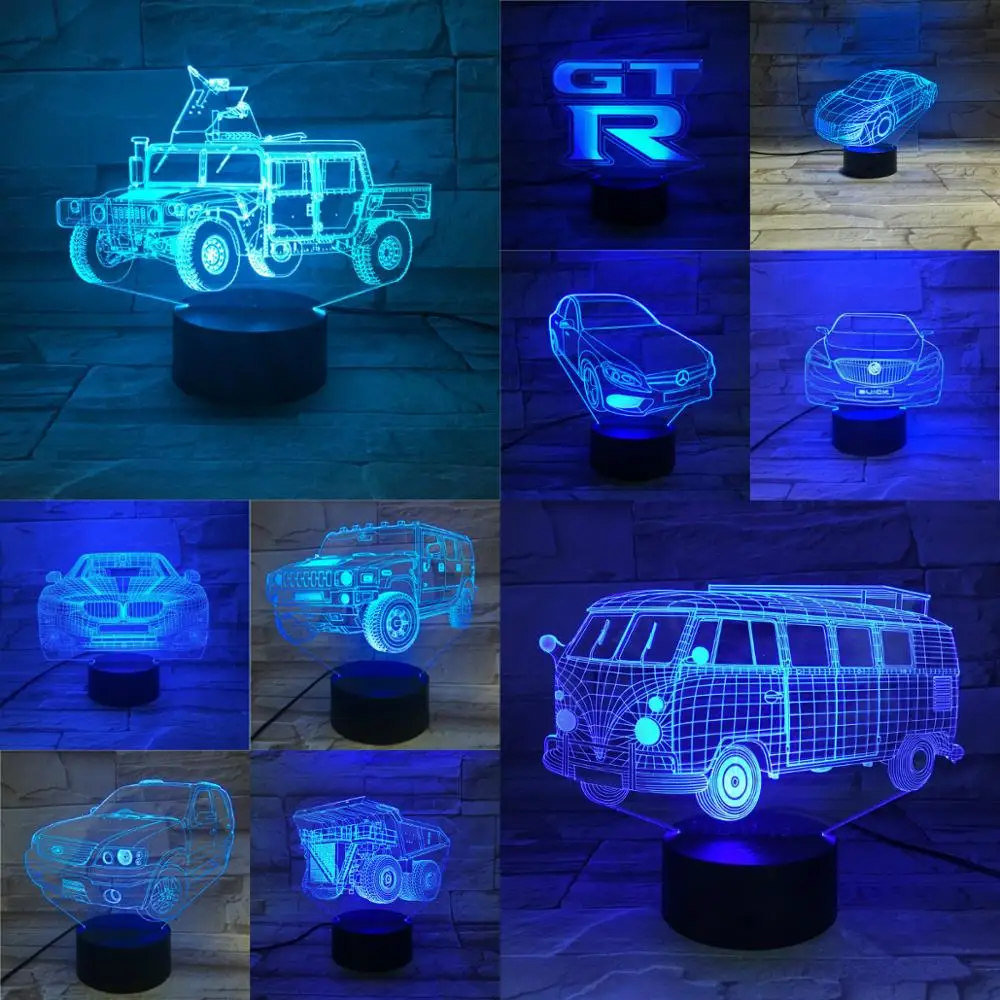 Multicolor Change Novelty 3D Car Bus Lamp Touch Remote USB Night Light Atmosphere Lighting Lampara Boys Gifts Bedroom Desk Decor
Multicolor Change Novelty 3D Car Bus Lamp Touch Remote USB Night Light Atmosphere Lighting Lampara Boys Gifts Bedroom Desk Decor