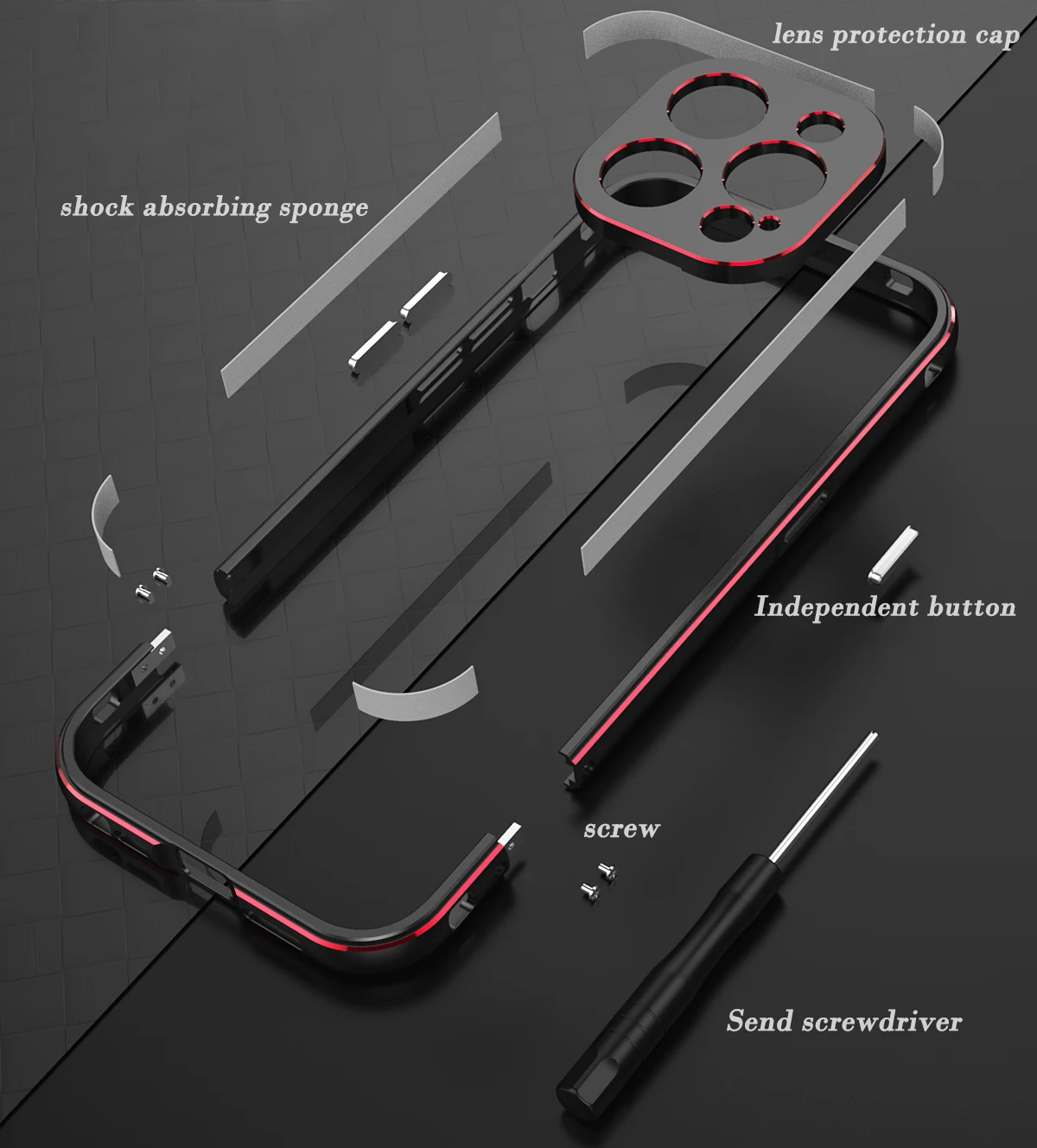 Bumper Case For iphone 14 Pro Max 14 Plus Luxury Aluminum Metal Phone Frame for iphone14 Pro Max Metal Camera Lens Protector
Bumper Case For iphone 14 Pro Max 14 Plus Luxury Aluminum Metal Phone Frame for iphone14 Pro Max Metal Camera Lens Protector