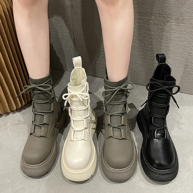 2023 new woman ladies casual stretch fabric socks boots fashion Cross-tied women shoes platform boots gothic women goth shoes
2023 new woman ladies casual stretch fabric socks boots fashion Cross-tied women shoes platform boots gothic women goth shoes