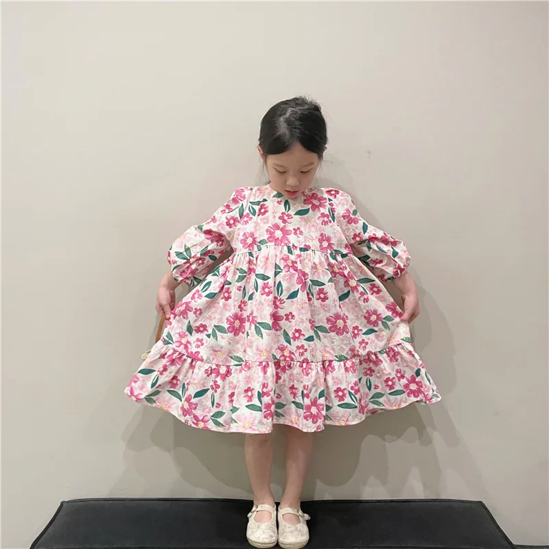 2023 Spring Summer Floral Dress for Girls Kids Puff Sleeves Ruched Dresses Children Casual Loose Cotton Frocks Infant Outfits
2023 Spring Summer Floral Dress for Girls Kids Puff Sleeves Ruched Dresses Children Casual Loose Cotton Frocks Infant Outfits