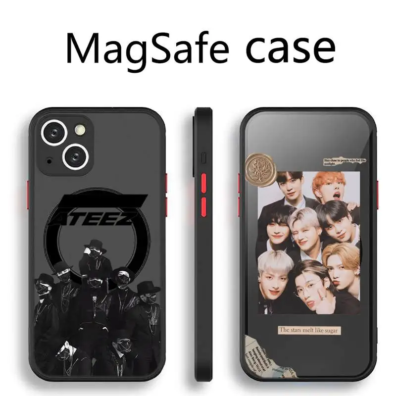 ATEEZ kpop boys group Phone Case Transparent Magsafe Magnetic Magnet For iPhone 13 12 11 Pro Max Mini Wireless Charging Cover
ATEEZ kpop boys group Phone Case Transparent Magsafe Magnetic Magnet For iPhone 13 12 11 Pro Max Mini Wireless Charging Cover