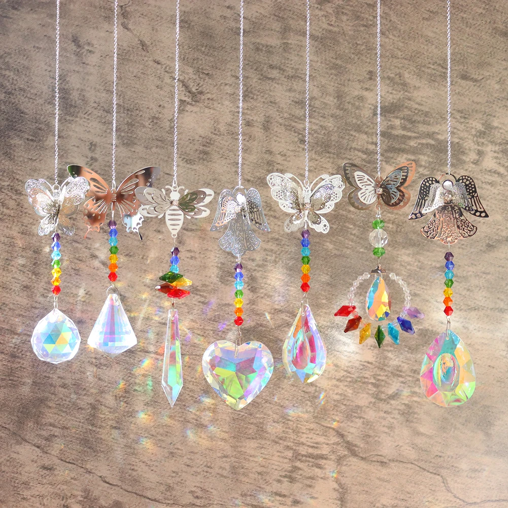 Crystal Light Collection Pendant Window Patio Decor Creative Rainbow Light Catcher Colorful Beads Angel Metal for Home Garden
Crystal Light Collection Pendant Window Patio Decor Creative Rainbow Light Catcher Colorful Beads Angel Metal for Home Garden