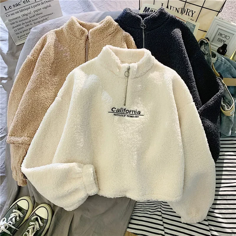 y2k hoodies sudaderas sweatshirts Women Lamb Wool Hoodies Women Sweatshirt Winter Pullover Solid Color Letter Embroidery Long Sl
y2k hoodies sudaderas sweatshirts Women Lamb Wool Hoodies Women Sweatshirt Winter Pullover Solid Color Letter Embroidery Long Sl