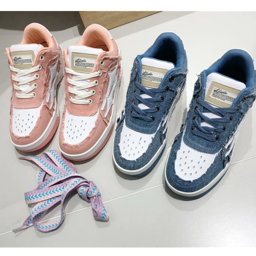 Dave&Di Ins Blogger Retro High Top Shoes Women's Stitching Denim Leather Contrast Color Fashion High Street Sneakers
Dave&Di Ins Blogger Retro High Top Shoes Women's Stitching Denim Leather Contrast Color Fashion High Street Sneakers