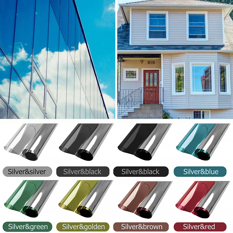 One Way Mirror Window Film Privacy Sun Blocking Self-adhesive Film Heat Control Window Tinting for Home Office Vinyl Glass Film
One Way Mirror Window Film Privacy Sun Blocking Self-adhesive Film Heat Control Window Tinting for Home Office Vinyl Glass Film