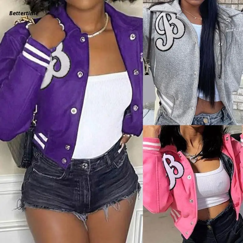 B36D Women Autumn and Winter Baseball Uniforms High Sense of Jacket Jacket Fashion Brand Ins Wild Casual Niche Fit Jacket
B36D Women Autumn and Winter Baseball Uniforms High Sense of Jacket Jacket Fashion Brand Ins Wild Casual Niche Fit Jacket