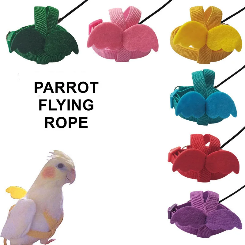 Parrot Harness Flying Flight Leash Set Suit Adjustable Training Vest Chest Rope Wings For Bird Pigeon Cockatiel Cage Accessories
Parrot Harness Flying Flight Leash Set Suit Adjustable Training Vest Chest Rope Wings For Bird Pigeon Cockatiel Cage Accessories