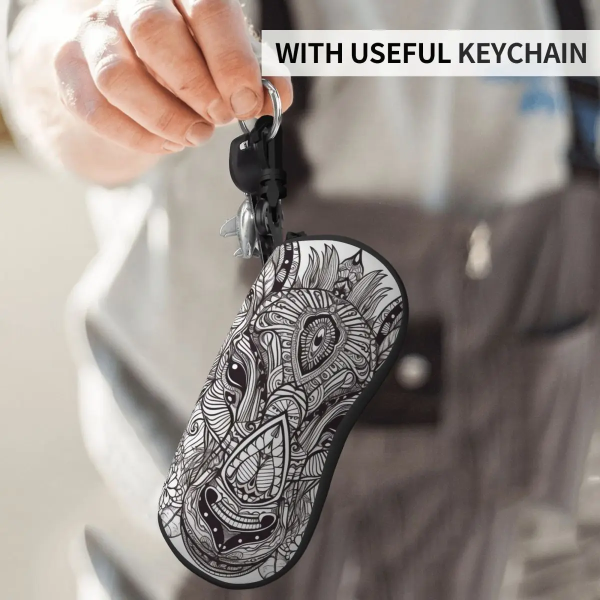 Zebra Glasses Case Cover Animal Floral Mandala Zipper Sunglasses Pouch Vintage Eyeglass Protector Male Female Eyewear Organizer
Zebra Glasses Case Cover Animal Floral Mandala Zipper Sunglasses Pouch Vintage Eyeglass Protector Male Female Eyewear Organizer