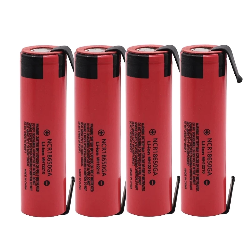 NCR 18650GA 20A discharge 3.7V 3500mAh 18650 Battery rechargeable battery for toy flashlight flat-top lithium battery+Nickel
NCR 18650GA 20A discharge 3.7V 3500mAh 18650 Battery rechargeable battery for toy flashlight flat-top lithium battery+Nickel